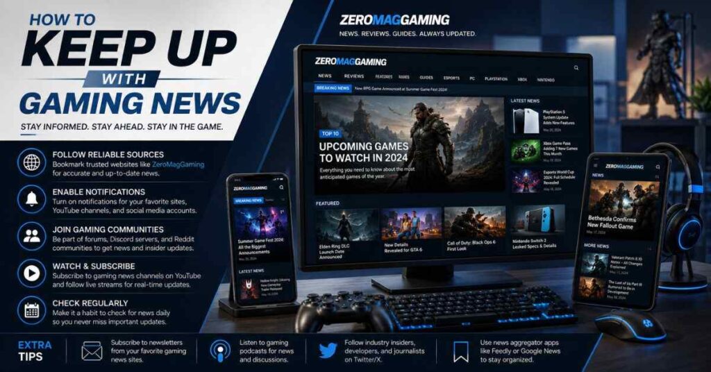 Gaming news tracking guide with ZeromagGaming updates and tips
