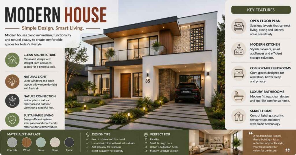 Modern House trendy luxury living space design