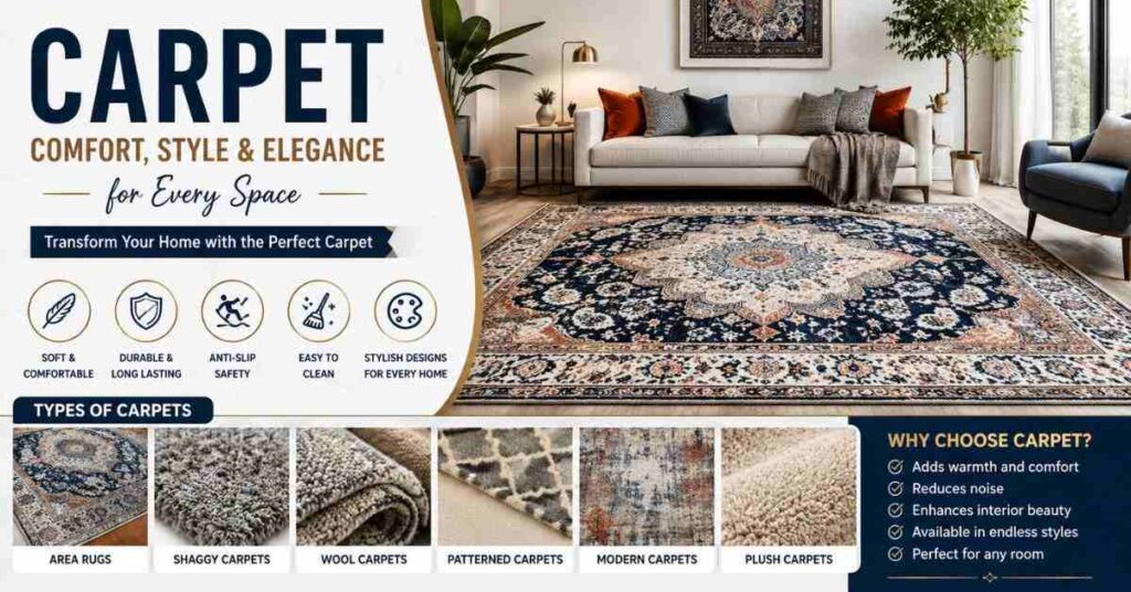 Elegant colorful carpet ideas for modern home decor
