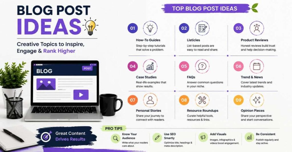 Modern blog writing ideas for content creators