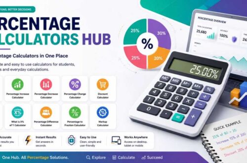 Modern Percentage Calculator Hub for Quick Calculations