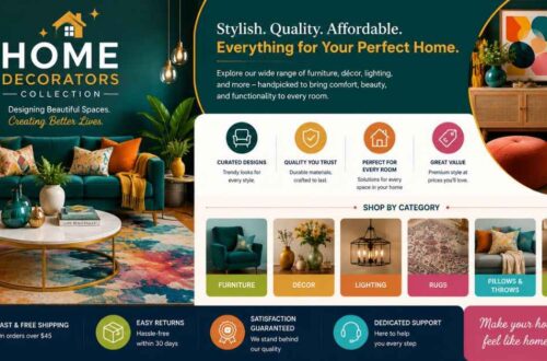 Home Decorators Collection with colorful modern furniture