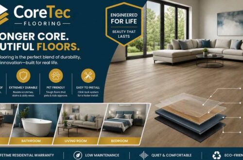 CoreTec Flooring modern waterproof floor design display