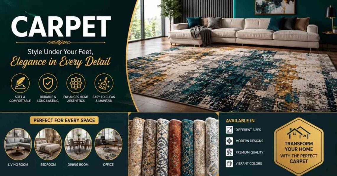 Premium soft carpet with unique modern interior style
