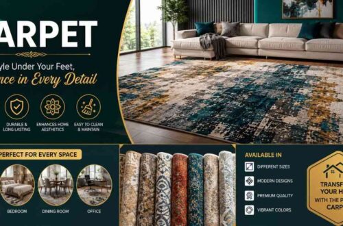 Premium soft carpet with unique modern interior style