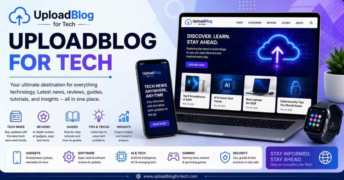 UploadBlog for Tech creative technology blog artwork