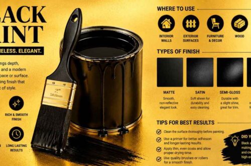 Luxury black paint guide with premium finishes and application tips